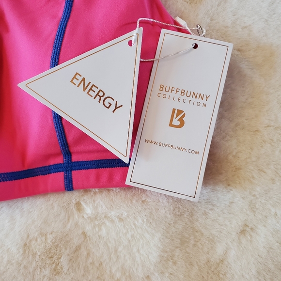 New Buff Bunny Dive Zip Sports Bra Miami Vice Pink H2O Sports Bra Size Medium - Picture 10 of 16